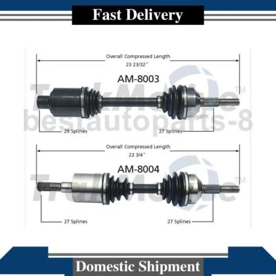 Front CV Axle Joint Shaft Assembly 2X For Jeep Liberty 2006 2005 2004 2003 2002 Foto 1 de 3