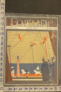 1935 CIRCUS CARNIVAL BIG TOP TRAPEZE STILT CLOWN EQUESTRIAN ART DECO COVER SA25 - Picture 1 of 1