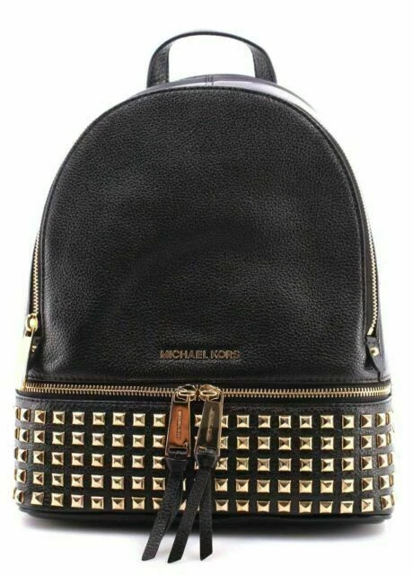 Michael Kors Women's Small Studded Backpack - Black
