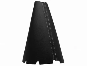 MAZDA PREMACY (1999-2005) Soufflet Levier De Vitesse 100% Cuir - Couture Gris - Picture 1 of 1