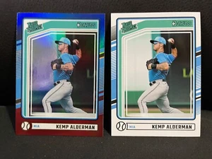 2024 Panini Donruss Blue/Red Rated Prospect / Base Kemp Alderman #140 Marlins - Picture 1 of 2