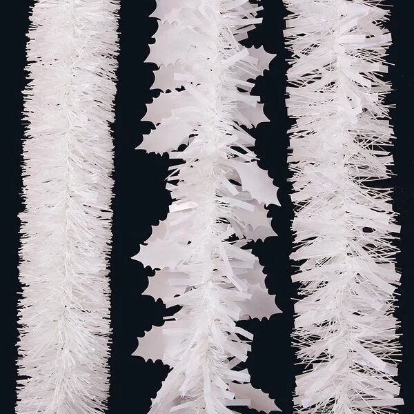 White Assorted 2m Christmas Tinsel (Pk 3) - image 1 of 1