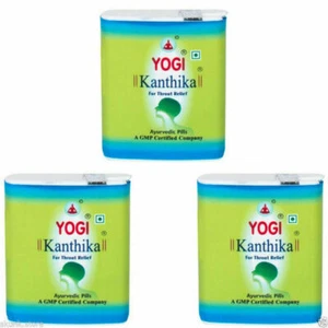 10x Yogi Kanthika Pills for Throat Relief, Ayurvedic Pills Sugar Free +free ship - Picture 1 of 3