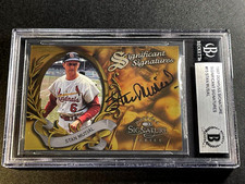 STAN MUSIAL 1997 DONRUSS SIGNIFICANT SIGNATURES AUTO #'D /2000 CARDIANLS MLB HOF