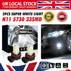 2Pcs H11 Bulbs Fog Light LED 6000K White For Range Rover Sport L320 Ls 2005-2013