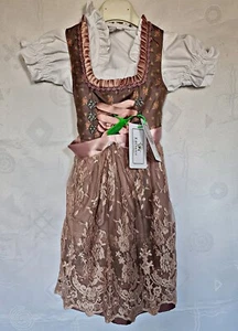 DRESS VINTAGE EDELNICE TRACHTEN OKTOBERFEST DIRNDL TYROL GIRL SET SIZE:US4/EU104 - Picture 1 of 9