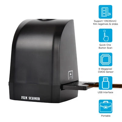 8MP 35mm/135mm Slide Negative 135 Film Scanner CMOS Digital JPEG Photo Converter - Image 1 of 4