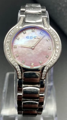 Ebel Beluga Pink MOP Dial 26mm Diamond Bezel Swiss 6 Jewels  Quartz Ladies Watch - Image 1 of 4