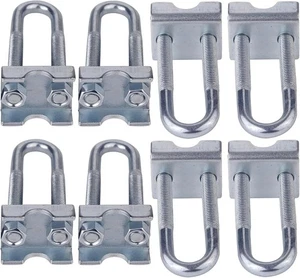 8 Pack Adjustable Coil Spring Lowering-Leveling Clamp Kit -Coil Silver - Picture 1 of 6