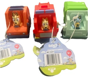 Bluey 3" Mini Racers Vehicle Car Garbage Truck Heeler 4WD Chilli Firetruck Bingo - Picture 1 of 3