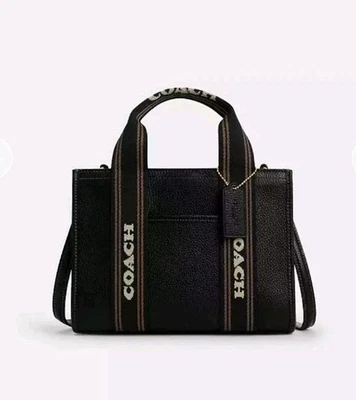 Nuevo con etiquetas Bolso de Mano Coach Smith 24 Pequeño Negro Dorado Bandolera Cuero Bolso de Mano CBH14 Foto 1 de 4