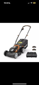 WORX 40V Cordless 34cm Lawn Mower WG779E with 2 .5Ah Batteries - Black (WG779E) - Picture 1 of 2