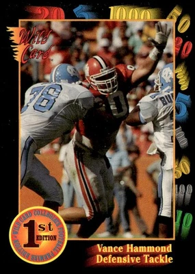 1991 Wild Card Draft #44 Vance Hammond - Image 1 of 2