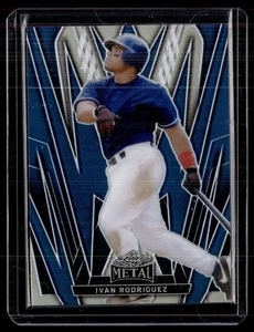 2024 LEAF METAL BLUE /35 IVAN RODRIGUEZ RANGERS - Picture 1 of 1