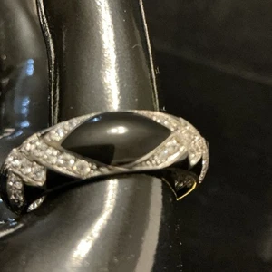 New In Box Hidalgo For Diamonique Black Emerald With Cubic Zirconia Sz 9.5 - Picture 1 of 8