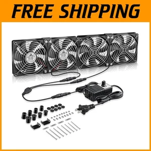 Versatile 4-Pack Fans for Server Racks and AV Equipment - Picture 1 of 11