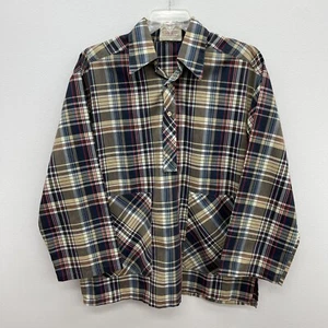 Lord Jeff Large Pullover Long Sleeve Plaid Shirt Vintage  - Picture 1 of 11