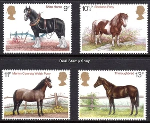 GB 1978 Horses SG1063 - SG1066 Complete Set  Unmounted Mint MNH - Picture 1 of 1