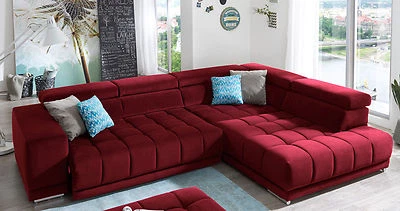 Megapol Satellite Ecksofa Microfaser Polsterecke viele Funktionen Polstermöbel - Bild 1 von 4