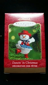 NUOVISSIMO pupazzo di neve Hallmark Dancin' In Christmas cowgirl datato 2000 - Foto 1 di 2
