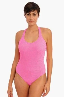FREYA SWIMWEAR NWT $119.95 UW Swimsuit - Ibiza Waves Sorbet Pink 12 Gorgeous!  - image 1 of 4