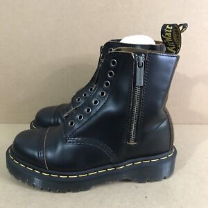 Dr Martens 1460 LACELESS BEX LEATHER BOOTS UK Size 4