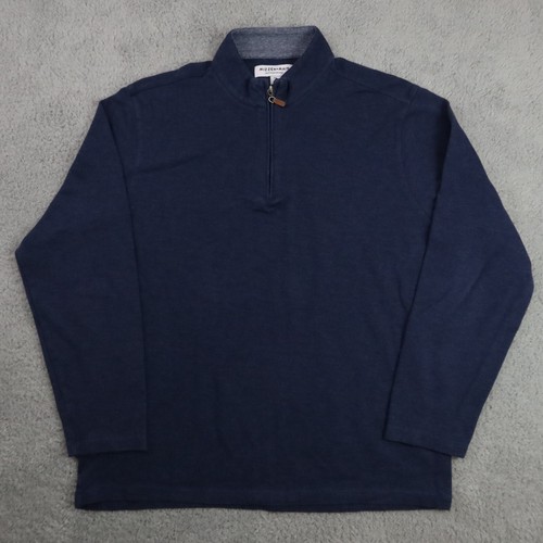 VETEMENTS Mizzen + Felpa Principale Giacca Uomo XX Large Blu 1 4 Zip Golf Performance