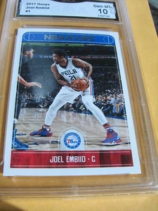 JOEL EMBIID 76ERS 2017 HOOPS # 1 GRADED 10  L@@@K - Picture 1 of 1
