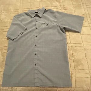 Columbia Shirt Mens Large Tall Button Short Sleeve Omni Shade Vacation Outdoor - Picture 1 of 14