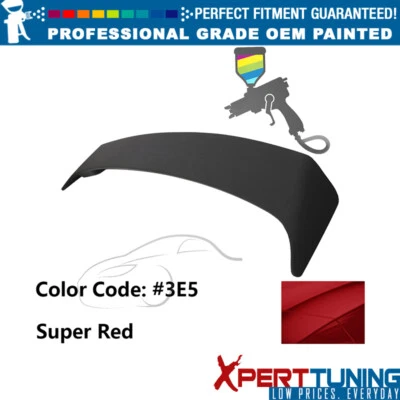Fits 09-13 Toyota Corolla OE Style Painted #3E5 Red Trunk Spoiler W/ LED Brake Foto 1 de 4
