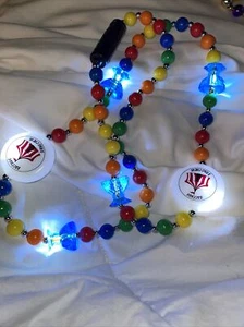 2024 Krewe of Bacchus Light Up Theme Medallion Bead 3 Ring Circus Mardi Gras - Picture 1 of 3