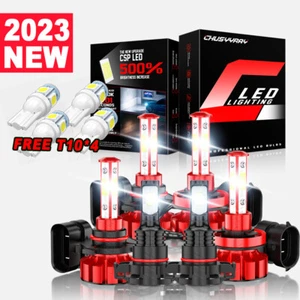 Kit combinado de 6 faros LED + bombillas antiniebla para Chevy Suburban Tahoe 2007-2014 - Imagen 1 de 16