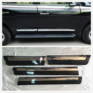 4x Side Door Mouldings Cover Trim For Toyota Land Cruiser LC200 FJ200 2008-2021 - Picture 1 of 6