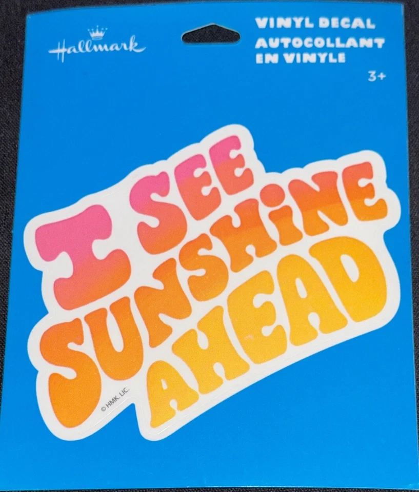 PEGATINA VEO SOL ADELANTE✨🌞☀️🌝☀️🌞✨4” X 3 1/2”✨BRILLANTE✨HERMOSA ✨🩷🧡💛✨ Foto 1 de 1