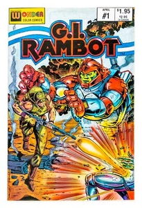 G.I. RAMBOT #1 (1987 Wonder Color Comics) One-shot! Joe Robot Space! NM- - Picture 1 of 4