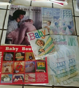 Lot of 5 Baby Craft Books Baby Boutique 465 Leisure Arts American Thread - Picture 1 of 7