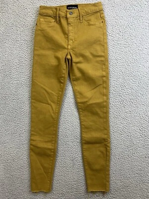 Denim italiano Black Orchid para mujer talla 24 dorado 23 x 27 dobladillo crudo Foto 1 de 4