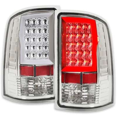 For GMC Sierra 1500 2007-2013 2500HD 3500HD 2007-2014 Clear LED Tail Lights Lamp - Image 1 of 4