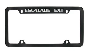 Cadillac Escalade EXT Black Coated Metal License Plate Frame Holder - Bild 1 von 1