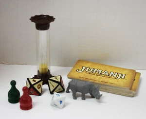 Jumanji Board Game 1995 Replacement Parts Pieces Rhino Movers Dice Cards Timer - Picture 1 of 2