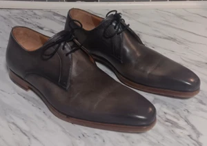 Magnanni Men's Crucero Gray Calf-Skin Leather Whole Cut Oxford Shoes Size 8 - Picture 1 of 10