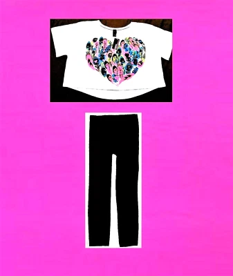 MATERIAL CHICA ÍNTIMA, ¡OCHO (8) PIEZAS! CROP/TOPS CON MEDIAS, NUEVO CON ETIQUETAS, ¡ENVÍO GRATUITO! Foto 1 de 4