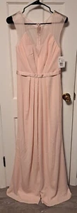 Vera Wang "White" Size 4 Blush Bridesmaid Dress David's Bridal NWT - Picture 1 of 5