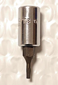 MAC TOOLS T8, 1/4" SOCKET DRIVEN, T8 TORX BIT - Picture 1 of 8