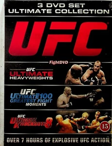 UFC -Ultimate Collection 3-DVD -NEW -Heavyweights/100 Greatest Moments/Knockouts - Picture 1 of 2