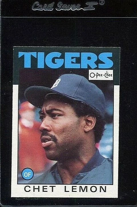 1986 OPC O PEE CHEE #160 CHET LEMON DETROIT TIGERS  - Image 1 of 1