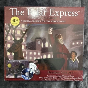 The POLAR EXPRESS HOLIDAY GIFT SET  (Boxed & NEW First Edition Book)  New Sealed - Picture 1 of 4