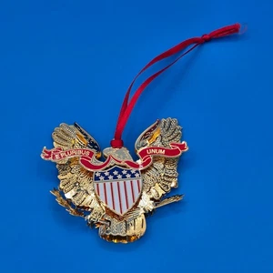 The Danbury Mint Golded Ornament Collection: Presidential Seal American Eagle - Picture 1 of 3