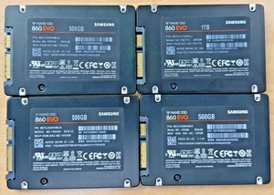 SSD Samsung 860 EVO - Disques exceptionnellement fiables et peu utilisés (quantité 4) - Photo 1/1