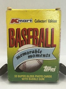 Topps Kmart Baseball Memorable Moments 1988 set completo (33/33) - Foto 1 di 6
